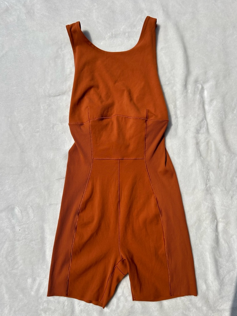 Nike Yoga Dri-Fit Luxe Jumpsuit Orange Clay